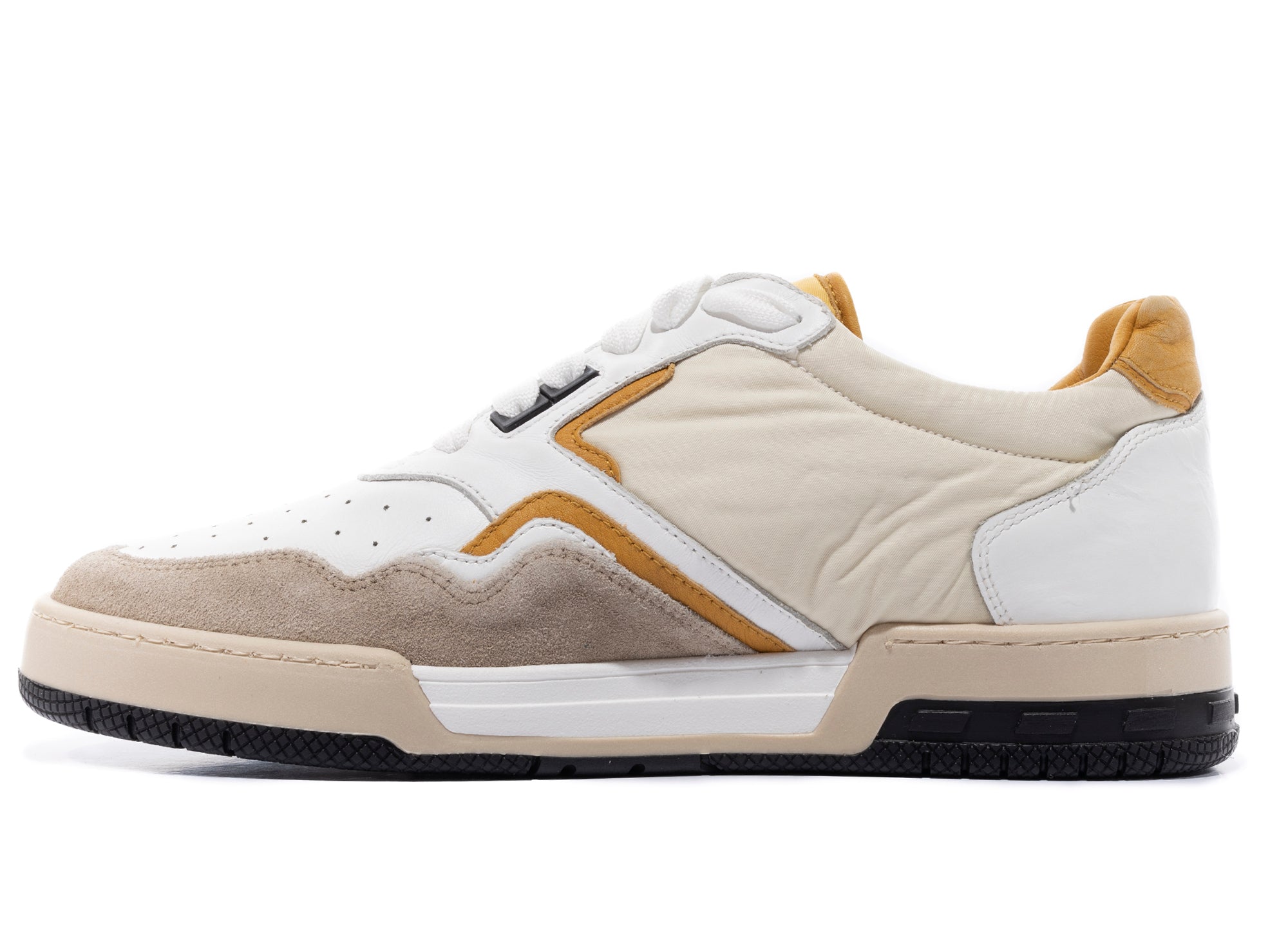 Rhude Racing Sneaker in White / Mustard / Beige – Oneness
