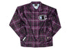Champion Satin Coaches Jacket Rib Cuff Print 'Plaid Venetia'