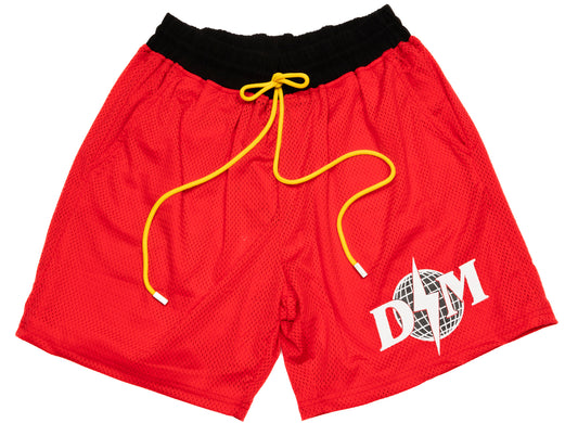Diet Starts Monday Bolt Mesh Shorts in Red