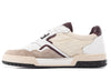 Rhude Racing Sneaker in White / Maroon / Beige