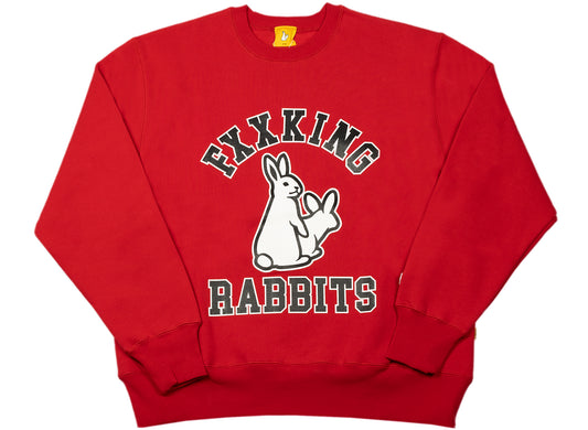 Fucking Rabbits College Icon Sweatshirt in Red