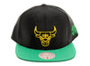 Mitchell & Ness Bulls Gold St.Patrick's Day Snapback