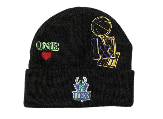Mitchell & Ness NBA Hyperlocal Milwaukee Bucks Beanie