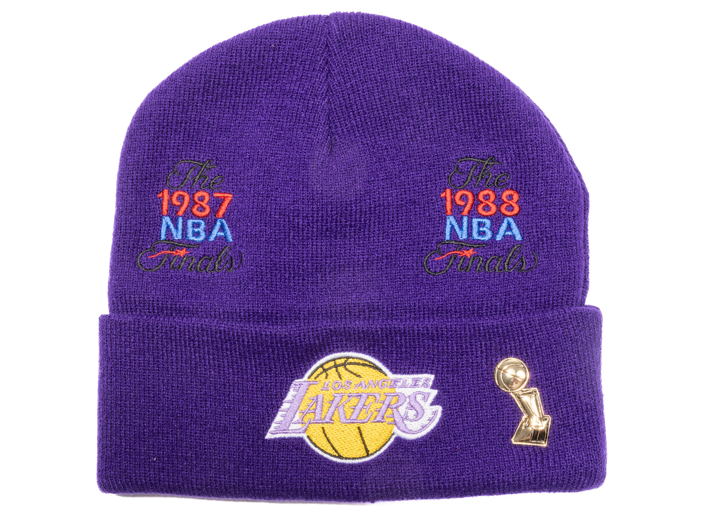 Mitchell & Ness NBA Finals Knit Lakers Beanie