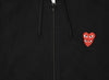 Comme des Garçons Play Zip-Up Double Heart Hoodie