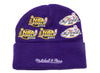 Mitchell & Ness NBA Finals Knit Lakers Beanie
