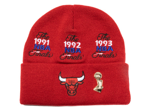Mitchell & Ness NBA Finals Knit Bulls Beanie