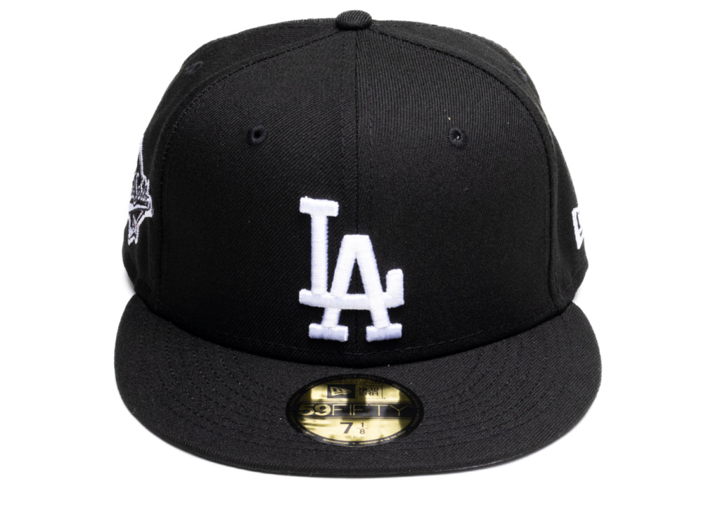 New Era Los Angeles Dodgers Side Patch Fitted Hat BW