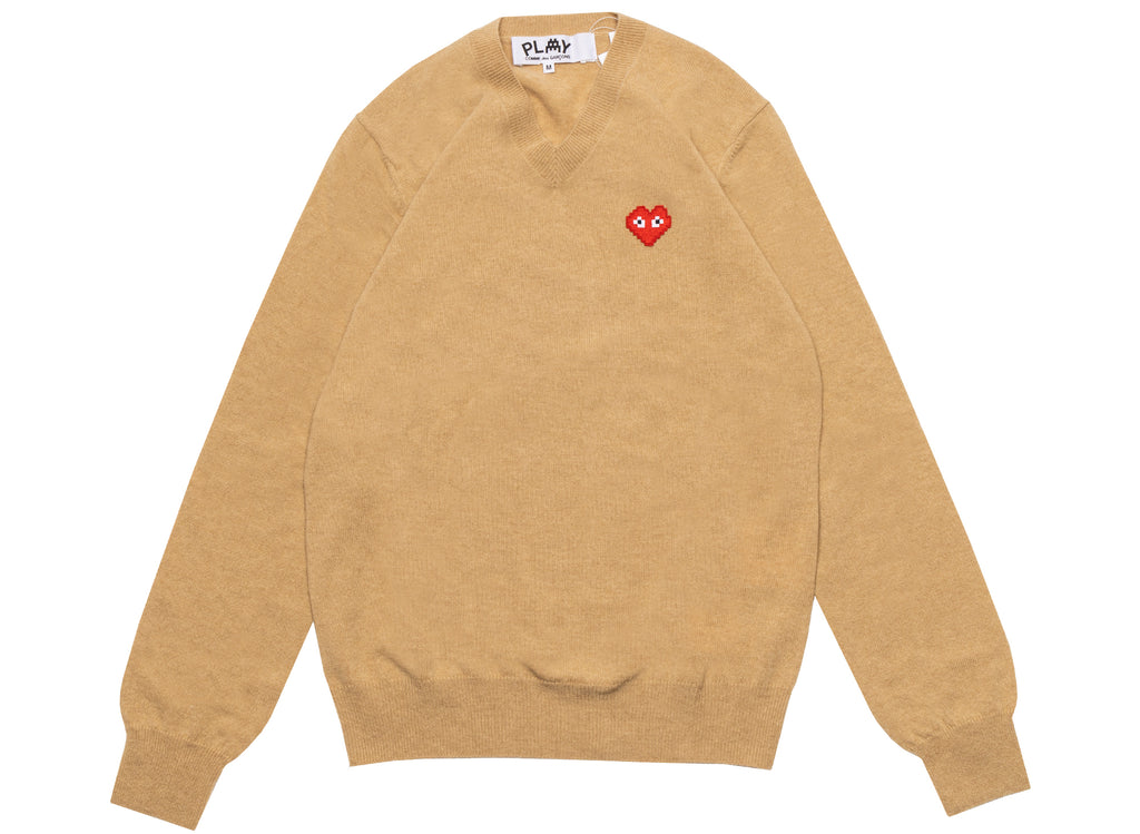 Comme des Garçons Play x Invader V Neck Pullover