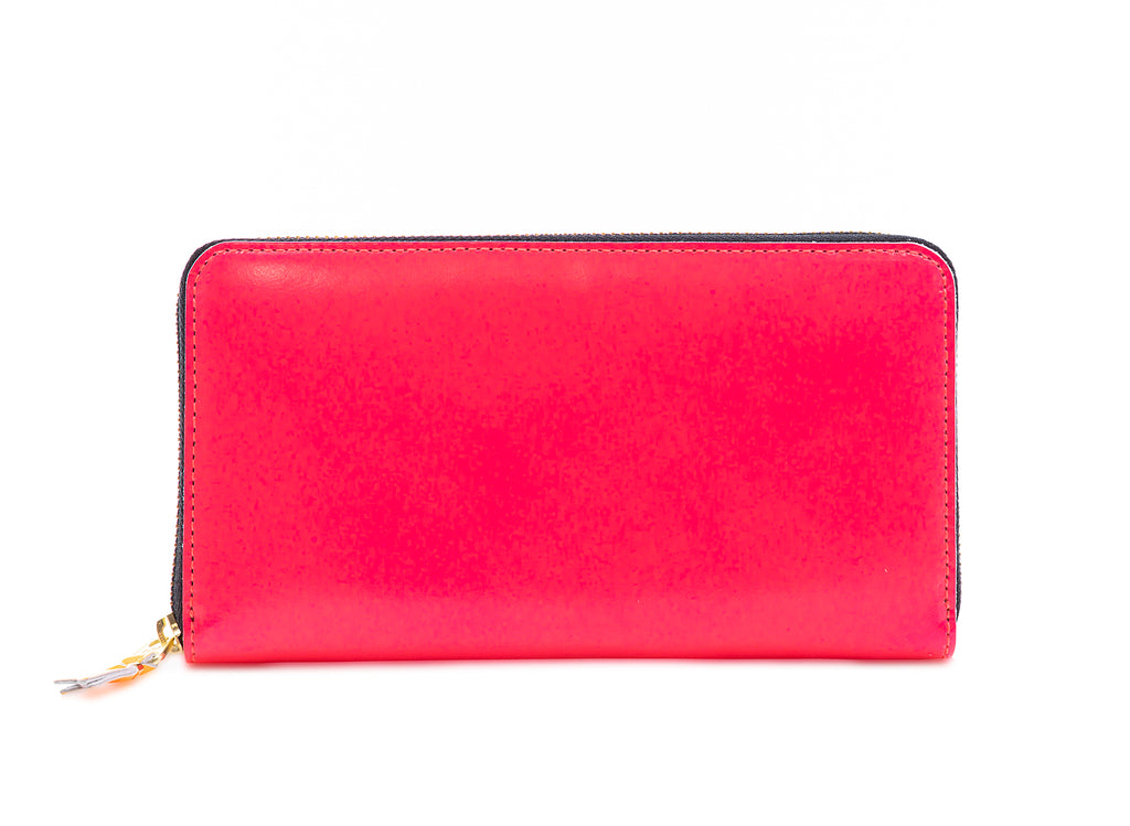 Comme des Garçon Super Fluo Wallet in Pink