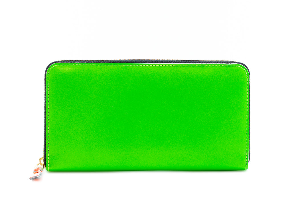 Comme des Garçon Super Fluo Wallet in Green