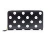 Comme des Garçon Polka Dots Printed Wallet in Black