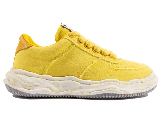 Maison Mihara Yasuhiro Canvas Wayne Low-Top Sneaker in Yellow