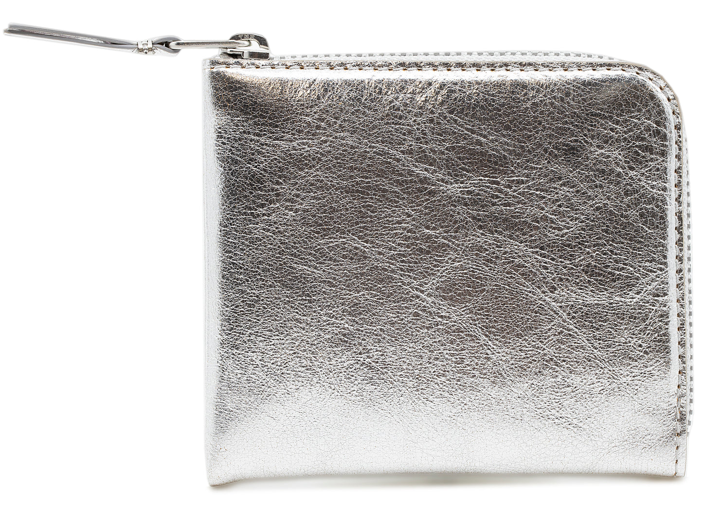 Comme des Garçon Classic Gold Line Wallet in Silver