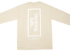 Fucking Rabbits Smoking Kills Box Logo Long Sleeve Tee in Beige