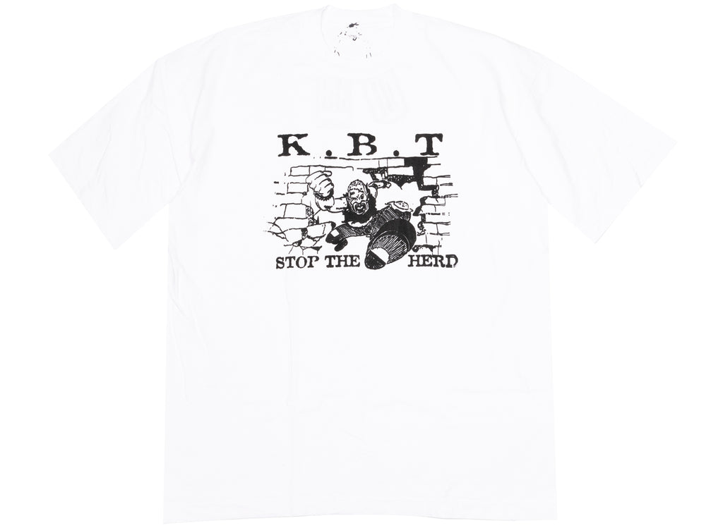 Kentucky Boy Tyler Stop The Herd Short Sleeve Tee in White