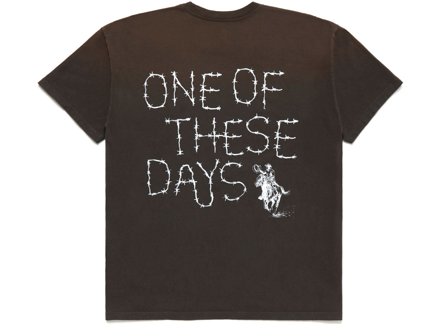 One of These Days Barbed Wire T-Shirt in Black