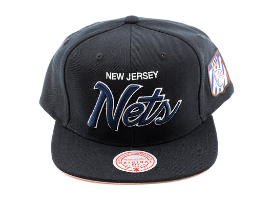 Mitchell & Ness Pink Under Finals Snapback HWC Brooklyn Nets
