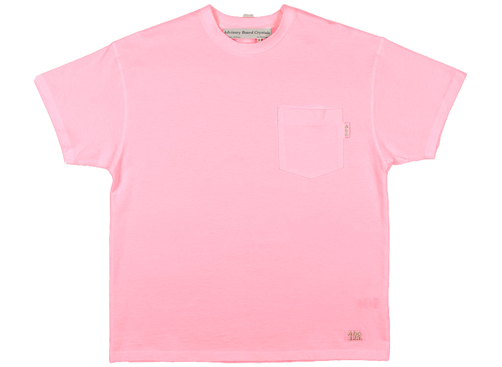 Advisory Board Crystals Abc. 123. Short Sleeve Pocket Tee in Morganite