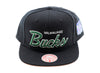 Mitchell & Ness Pink Under Finals Snapback HWC Milwaukee Bucks
