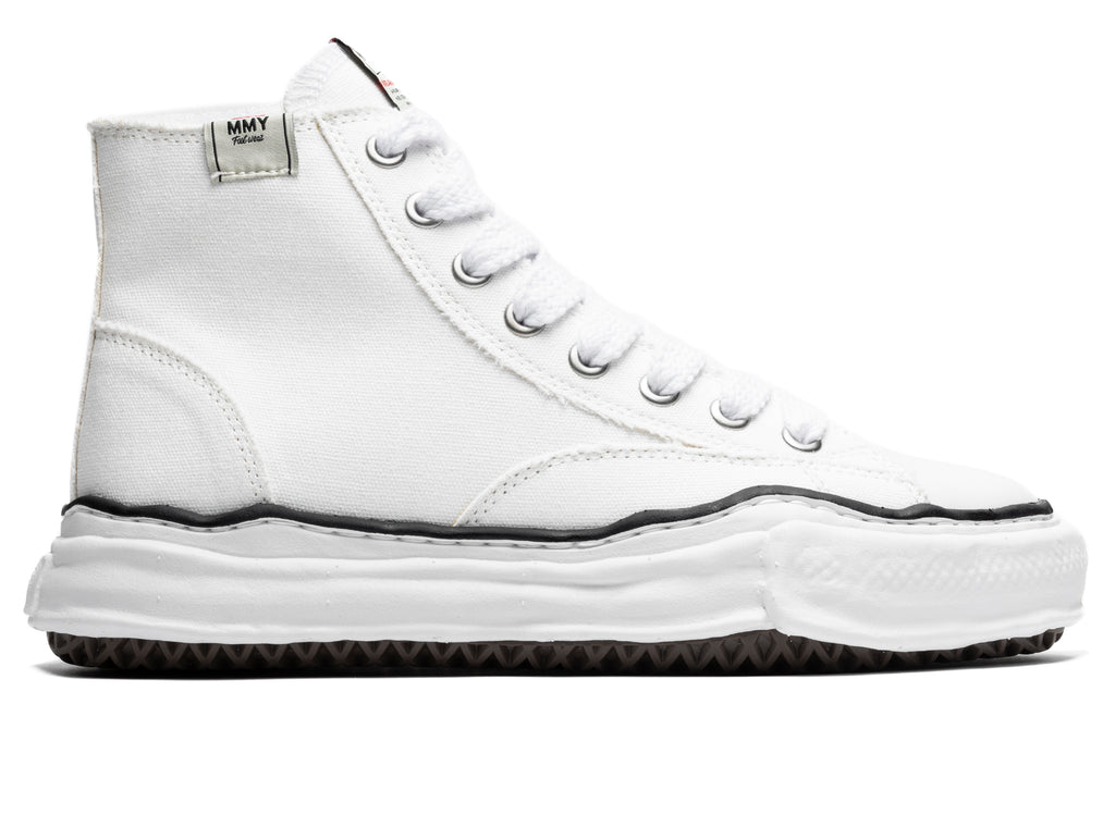 Maison Mihara Yasuhiro High Top Lace Up Sneaker in White