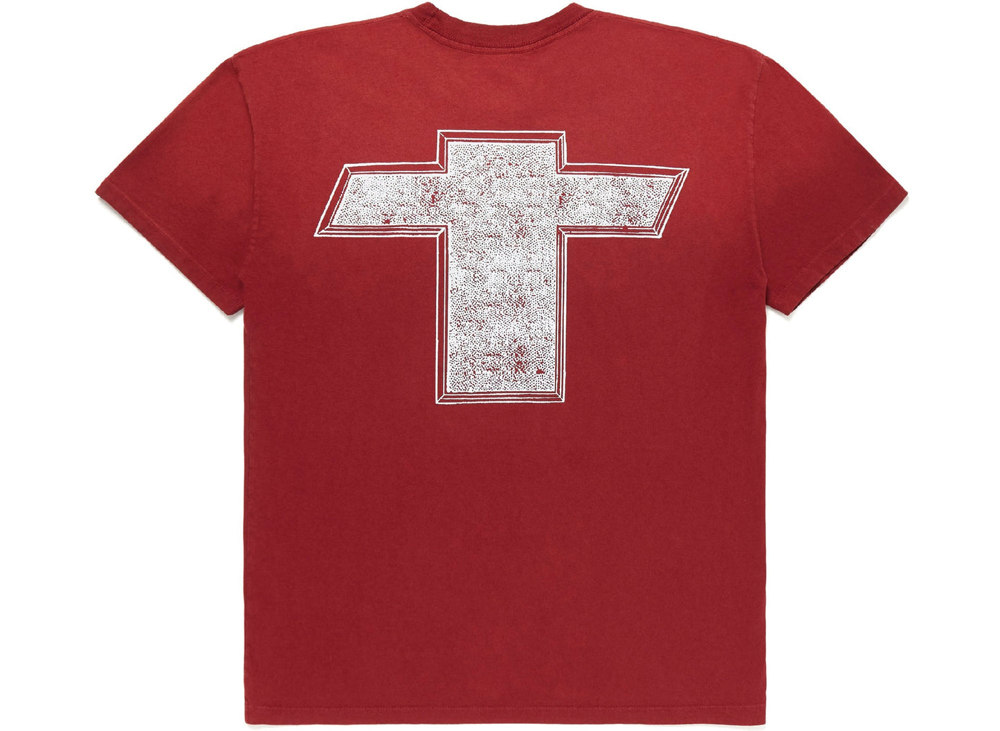 One of These Days Cross Tee in Burgundy