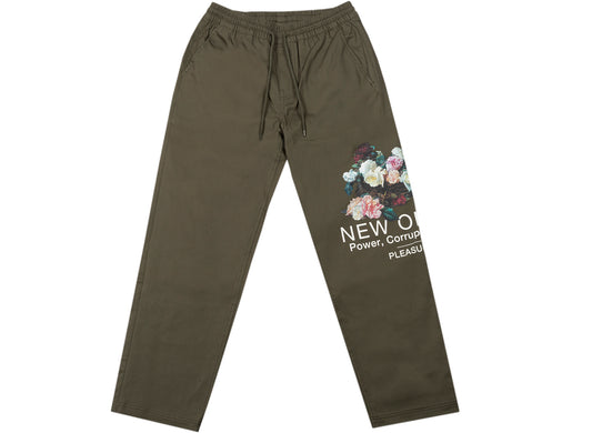 Pleasures Power Beach Pants in Olive