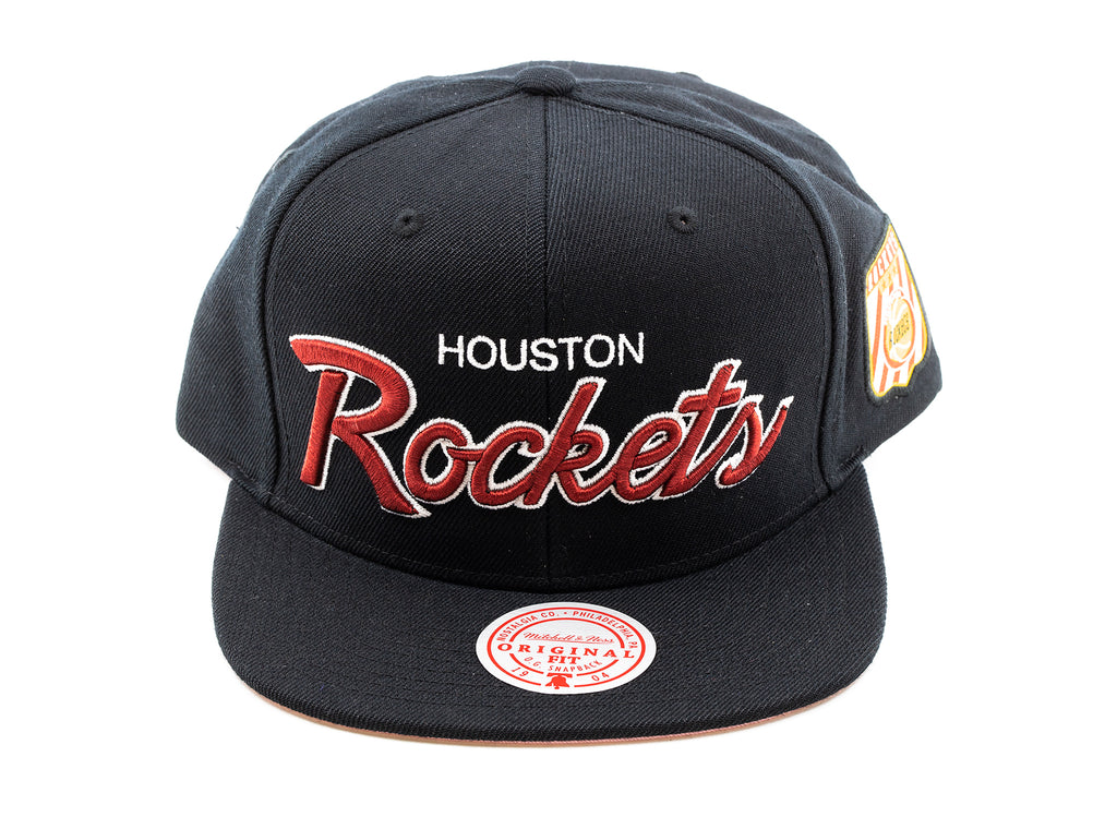 Mitchell & Ness Pink Under Finals Snapback HWC Houston Rockets