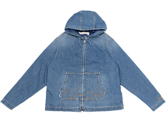 Advisory Board Crystals Quilted Denim Jacket