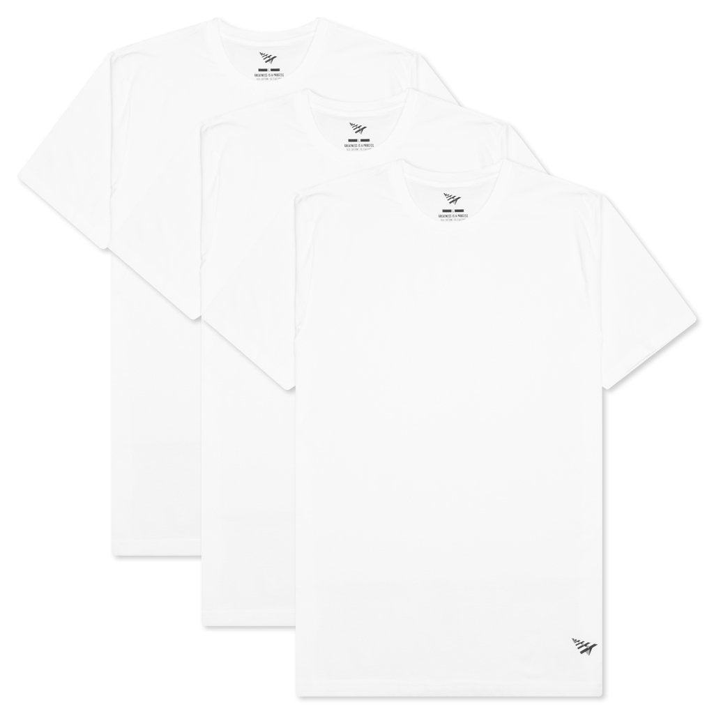 Paper Planes Essential 3 Pack Tees in White