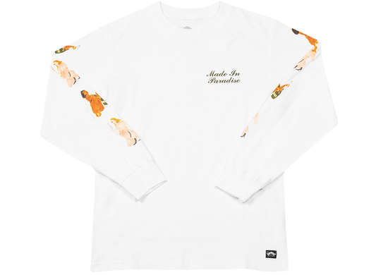 Made in Paradise Show Girls Long Sleeve Tee 'White'