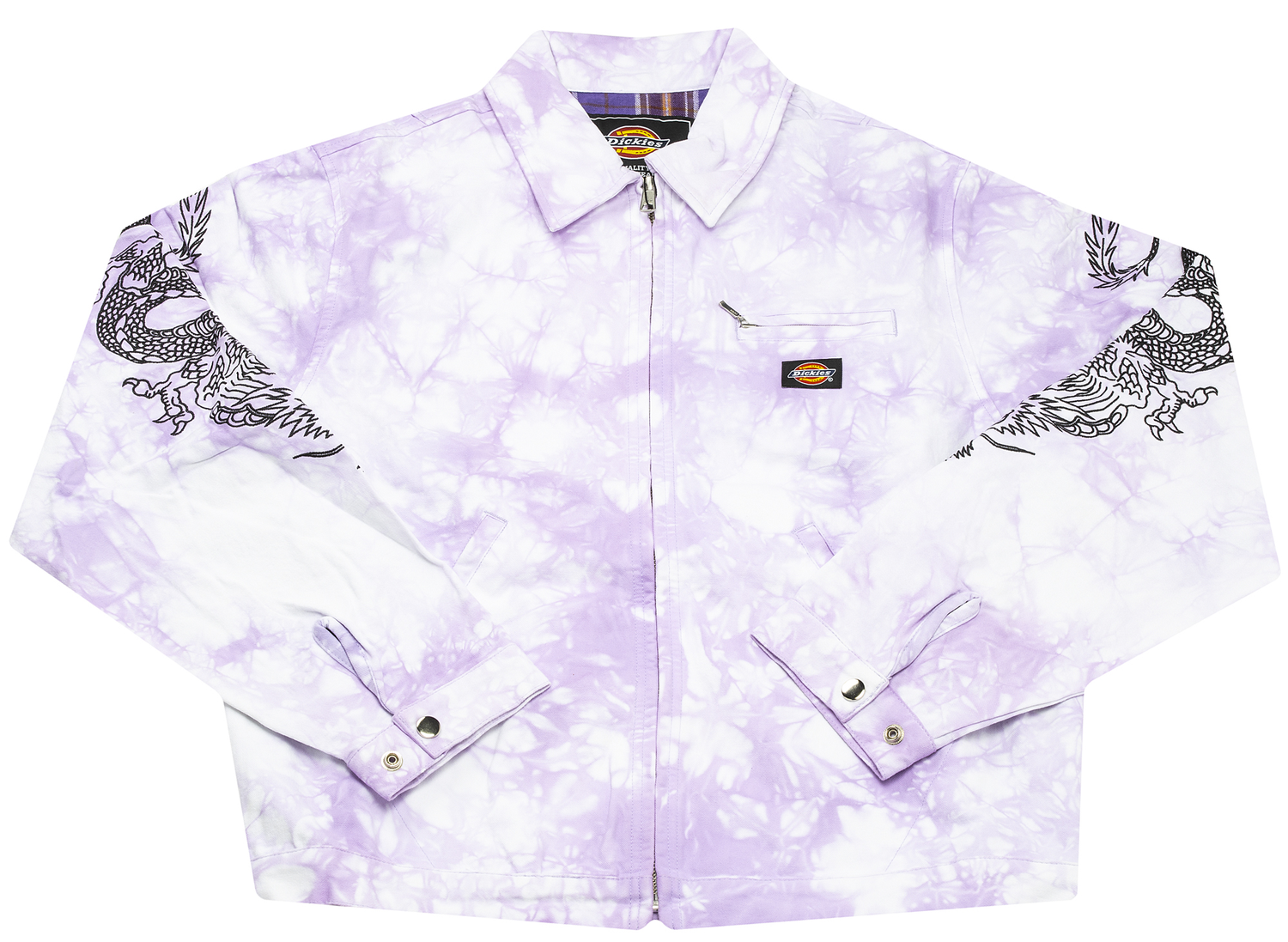 Clot x Dickies Dragon Tie Dye Work Jacket in Purple – Oneness Boutique Clot x Dickies Dragon Tie Dye Work Jacket in Purple – Oneness Boutique