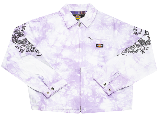 Clot x Dickies Dragon Tie Dye Work Jacket in Purple
