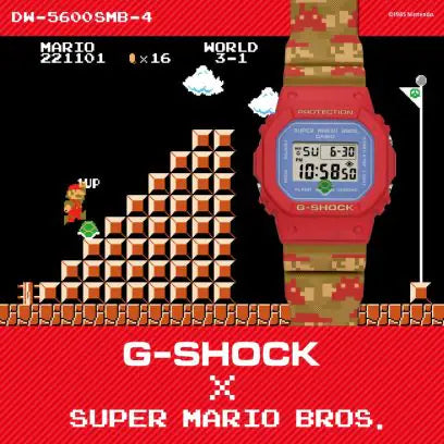 Casio x Super Mario Bros. G-Shock Digital 5600 Series Watch xld