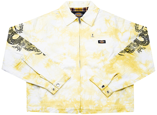 Clot x Dickies Dragon Tie Dye Work Jacket in Yellow