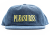 Pleasures Core Logo Denim Snapback