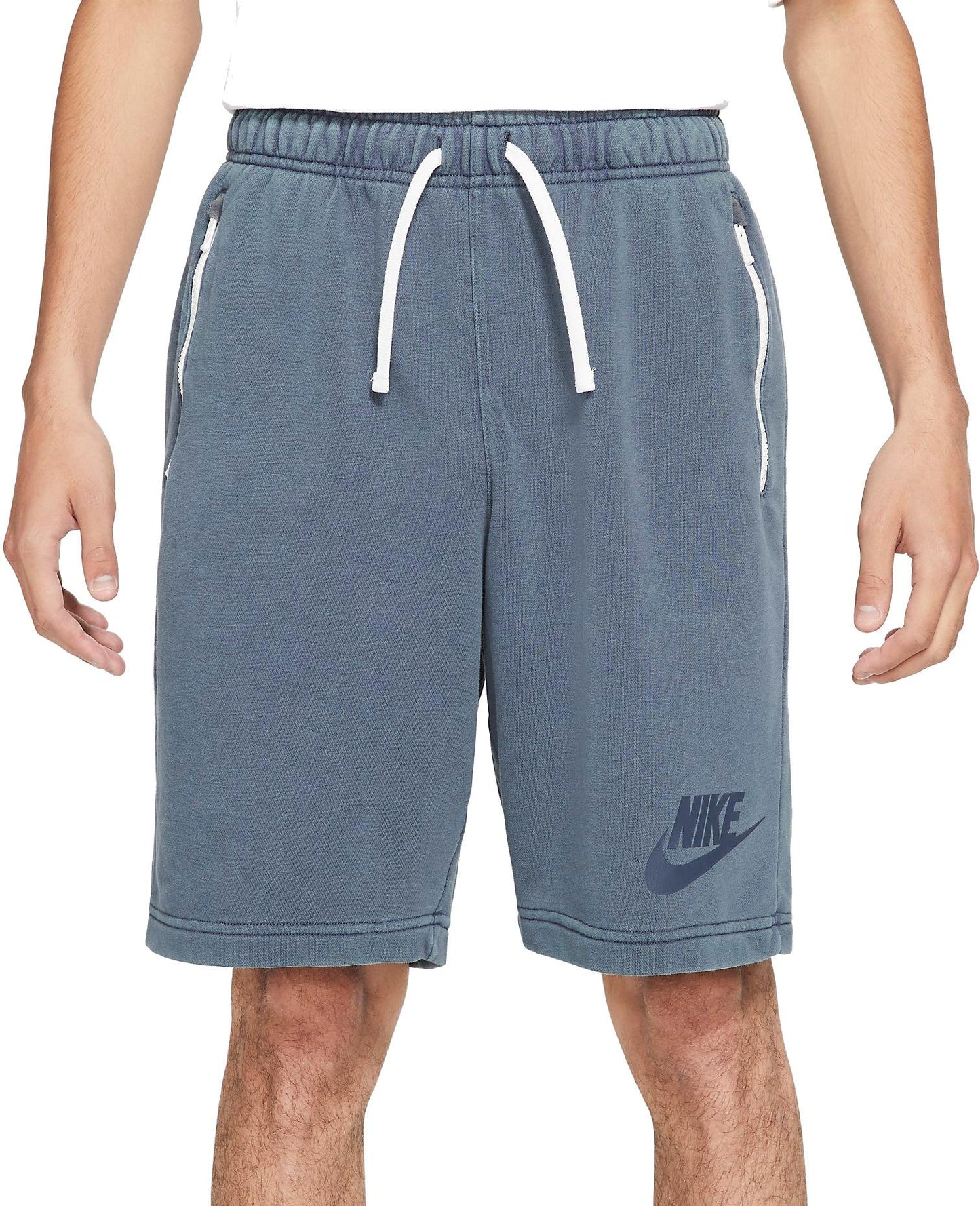 Nike Sportswear Essentials+ Washed Shorts in Thunder Blue
