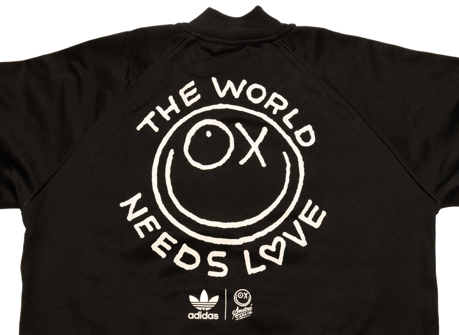 Adidas AS SST Track Top in Black - view 2