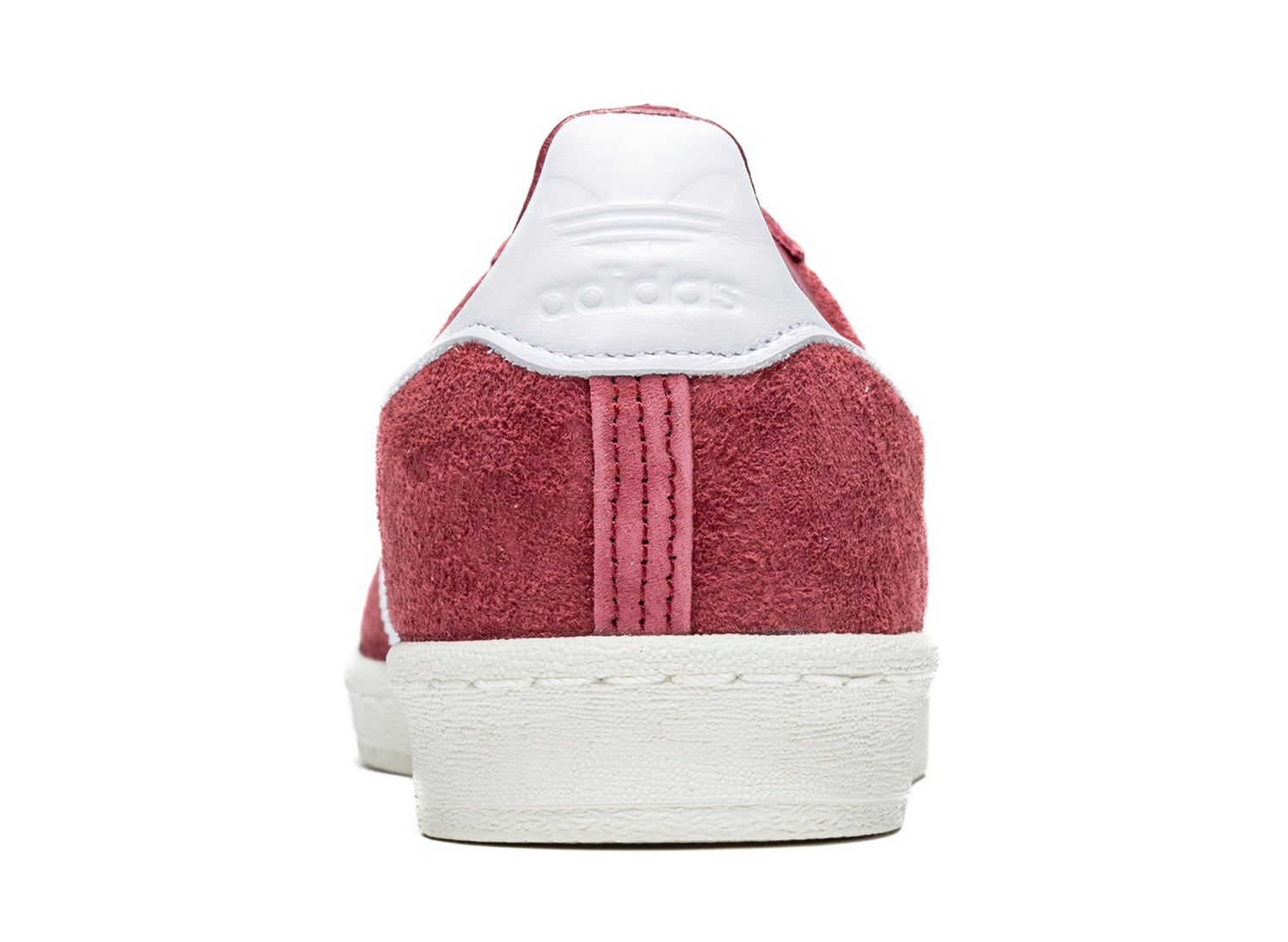Adidas Campus 80s in Collegiate Burgundy / Cloud White / Off White - view 2