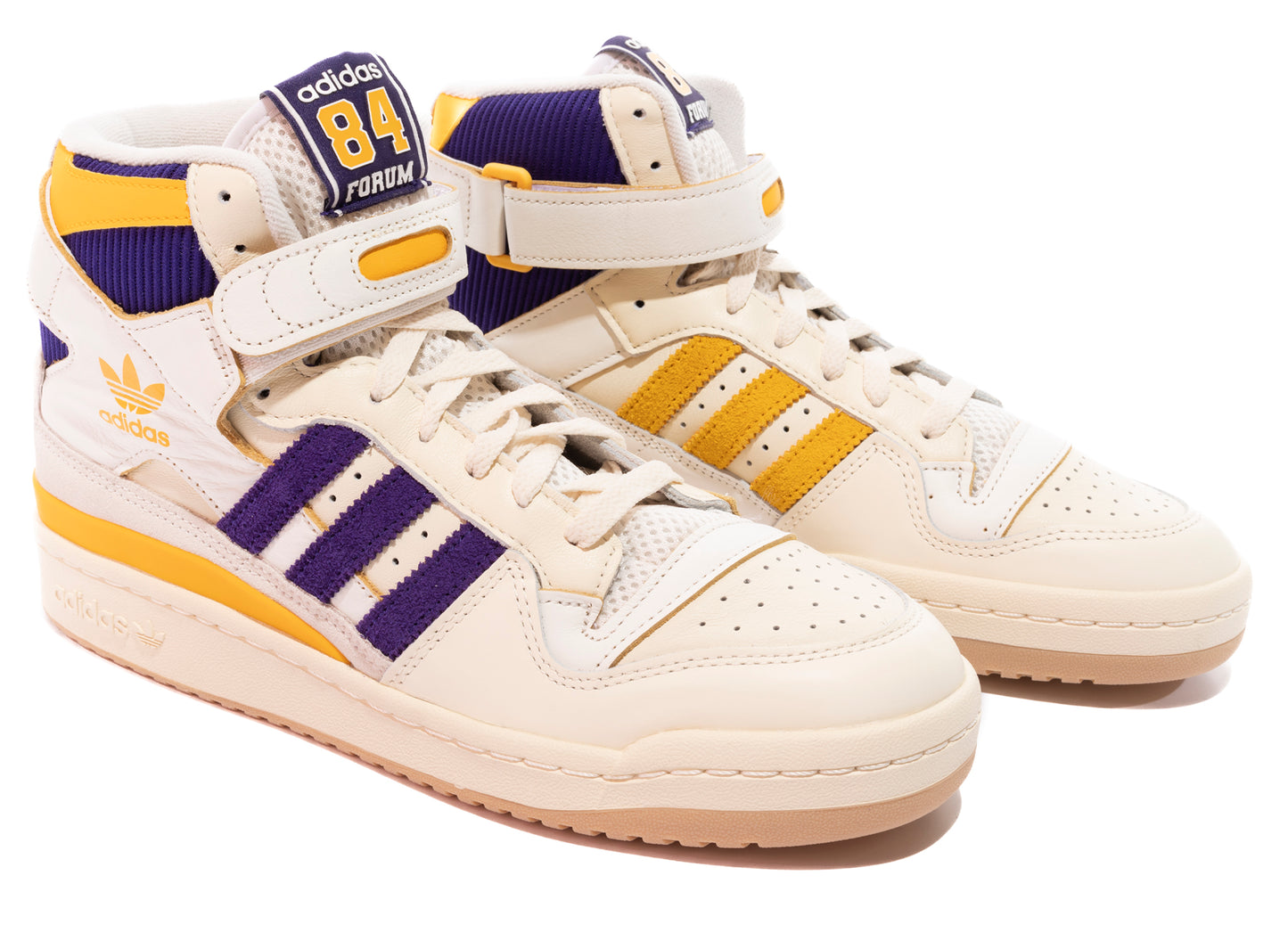 Adidas Forum 84 High in Core White / Core Purple