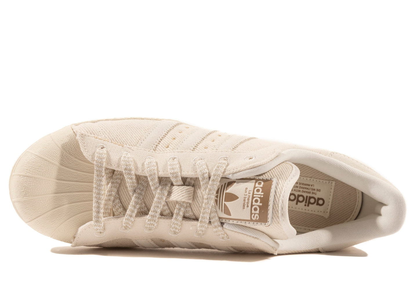 Adidas Superstar 82 in Non Dyed / Chalk White / Cream White