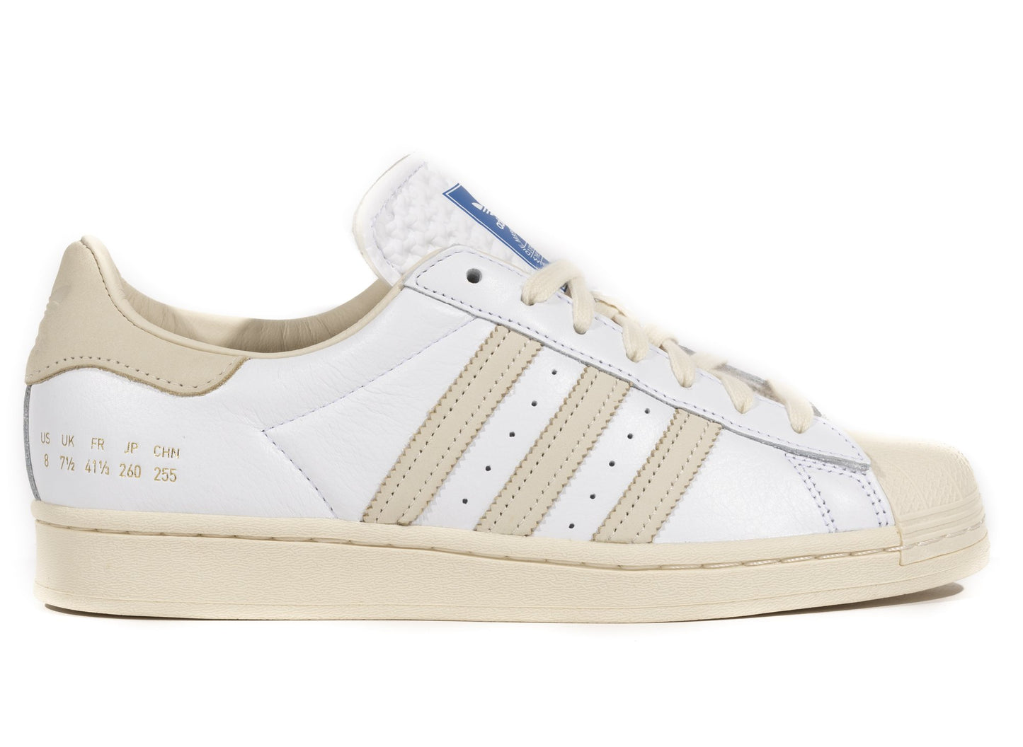 Adidas Superstar in Flat White / Core White