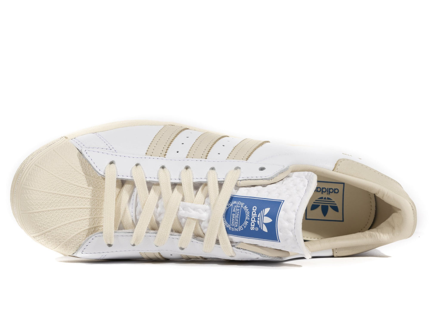 Adidas Superstar in Flat White / Core White