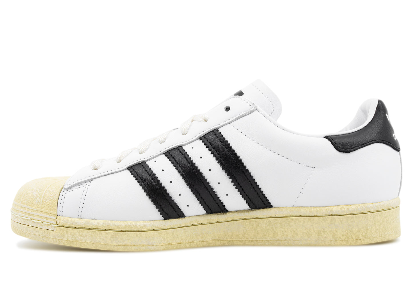 Adidas Superstar Shoes in Cloud White / Core Black / Blue