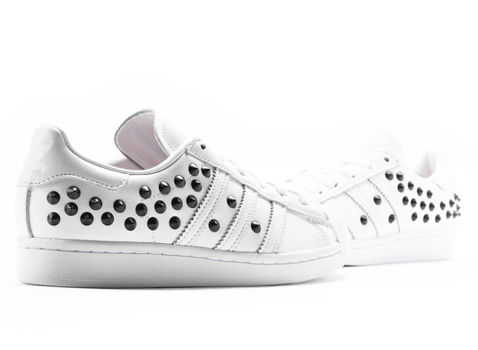 adidas Superstar Studded Women's Shoes in White / Core Black / Scarlet
