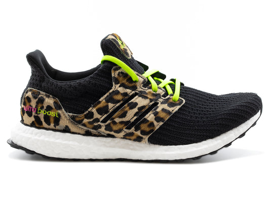 Adidas Ultraboost DNA 'Leopard' in Core Black / Signal Green / Core Black