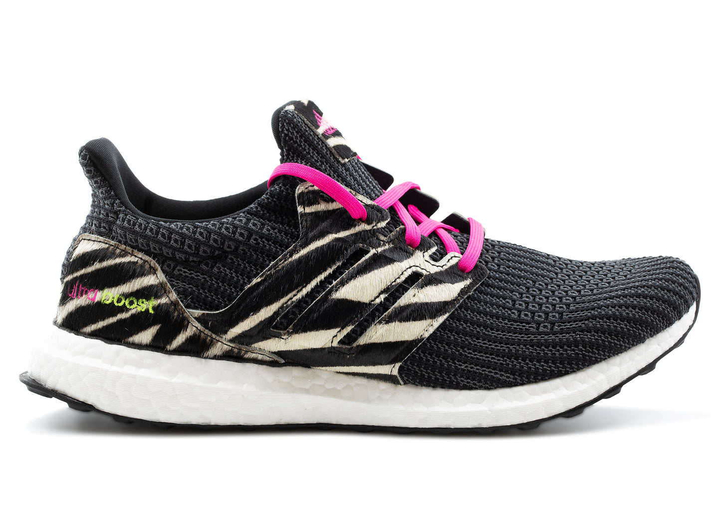 Adidas Ultraboost DNA 'Zebra' in Core Black / Cloud White / Shock Pink