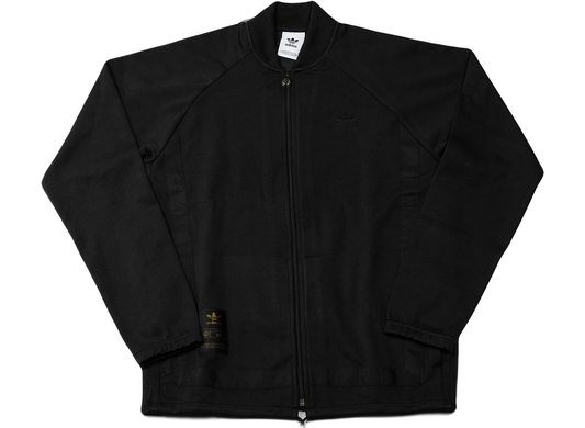 adidas Warm-Up Track Top in Black / Gold Metallic