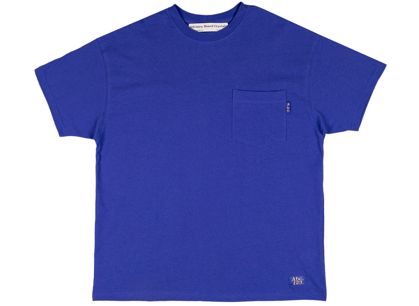 Advisory Board Crystals Abc. 123. Kurzarm-Taschen-T-Shirt in Saphir