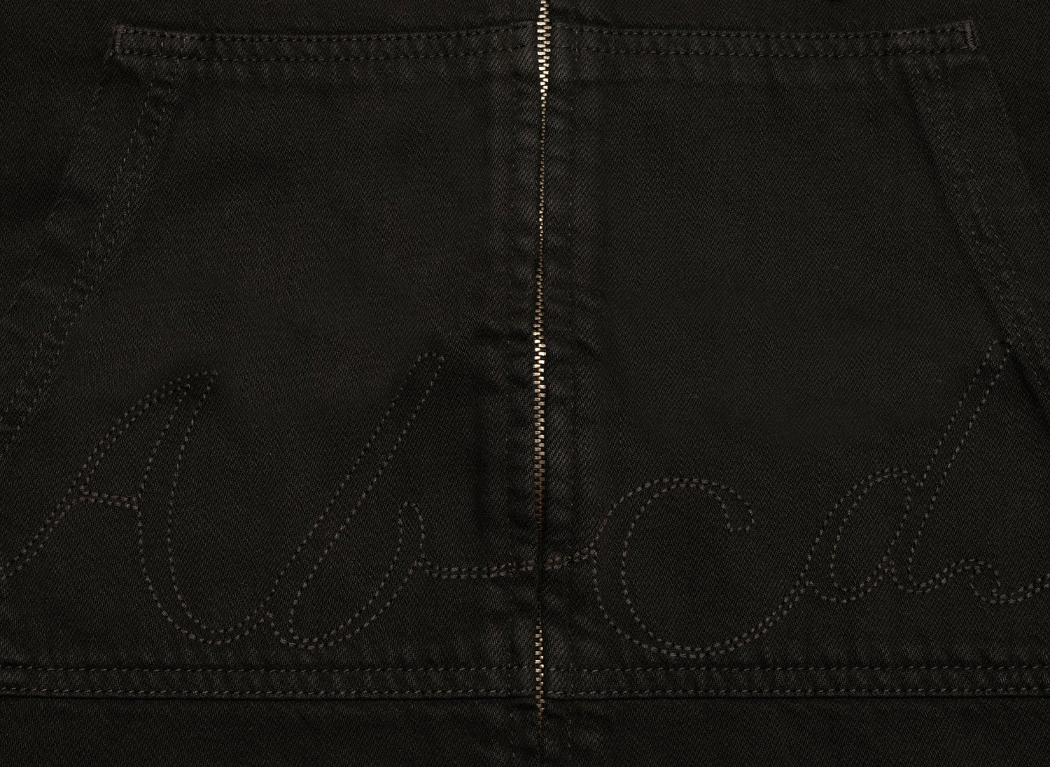 Advisory Board Crystals Abcd. Denim Hoodie Jacket in Black - view 2